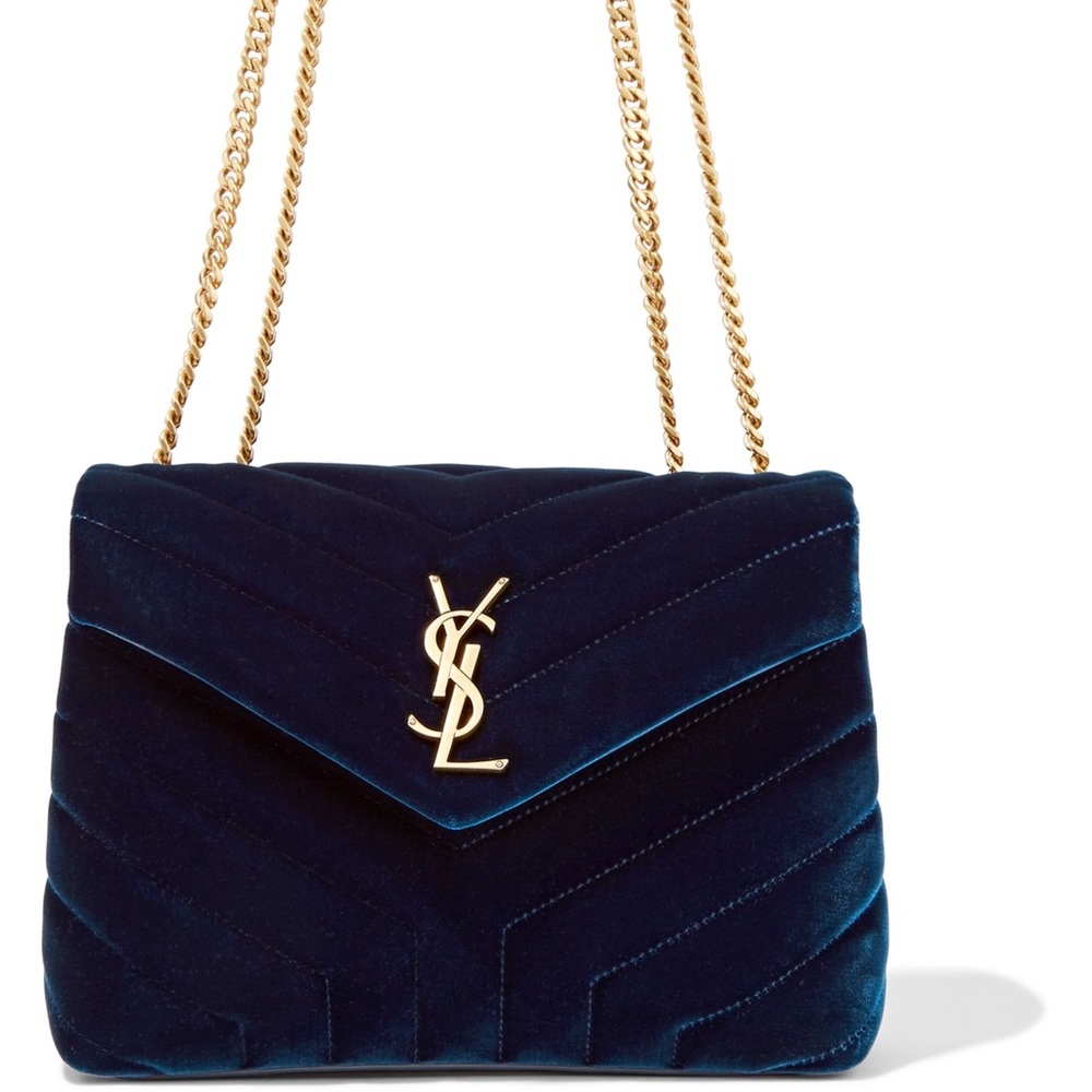 🚫⛔️SOLD🚫SAINT LAURENT Loulou quilted velvet bag - Picture 14 of 14